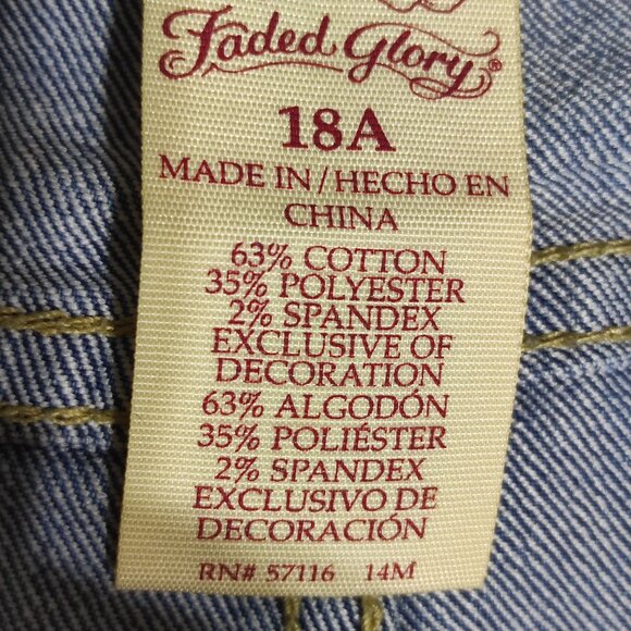 Faded Glory jeans women's size 18 denim blue colour boot cut - Picture 6 of 11